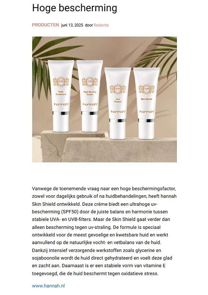 Publicatie Ultra hoge bescherming