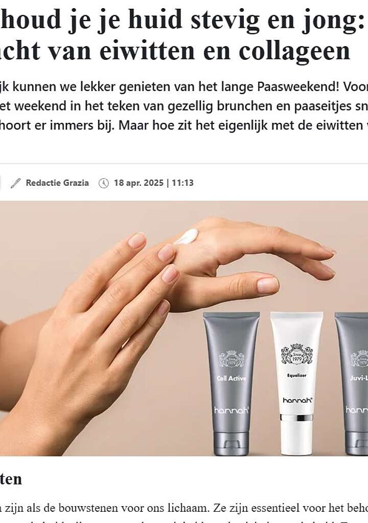 Publicatie Eiwitten voor je huid